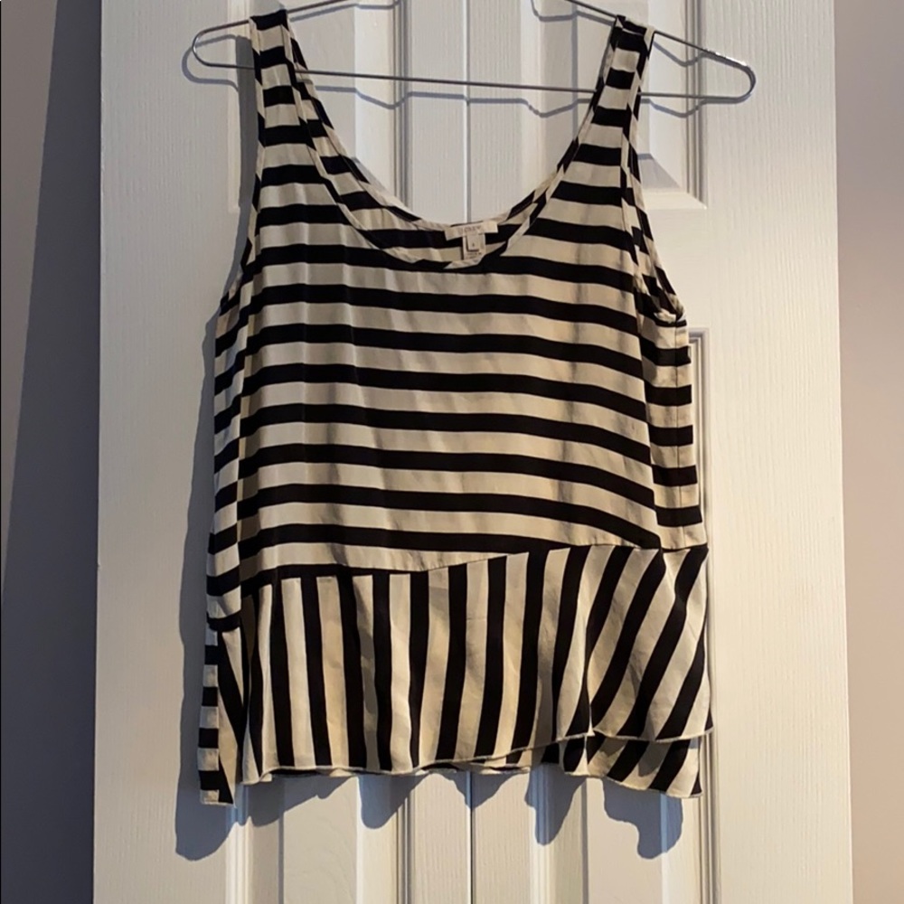 Black and White stripe blouse